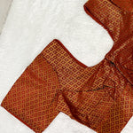 Rust Orange Brocade Karina Blouse