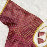 Wine Pink Brocade Cherry Blouse
