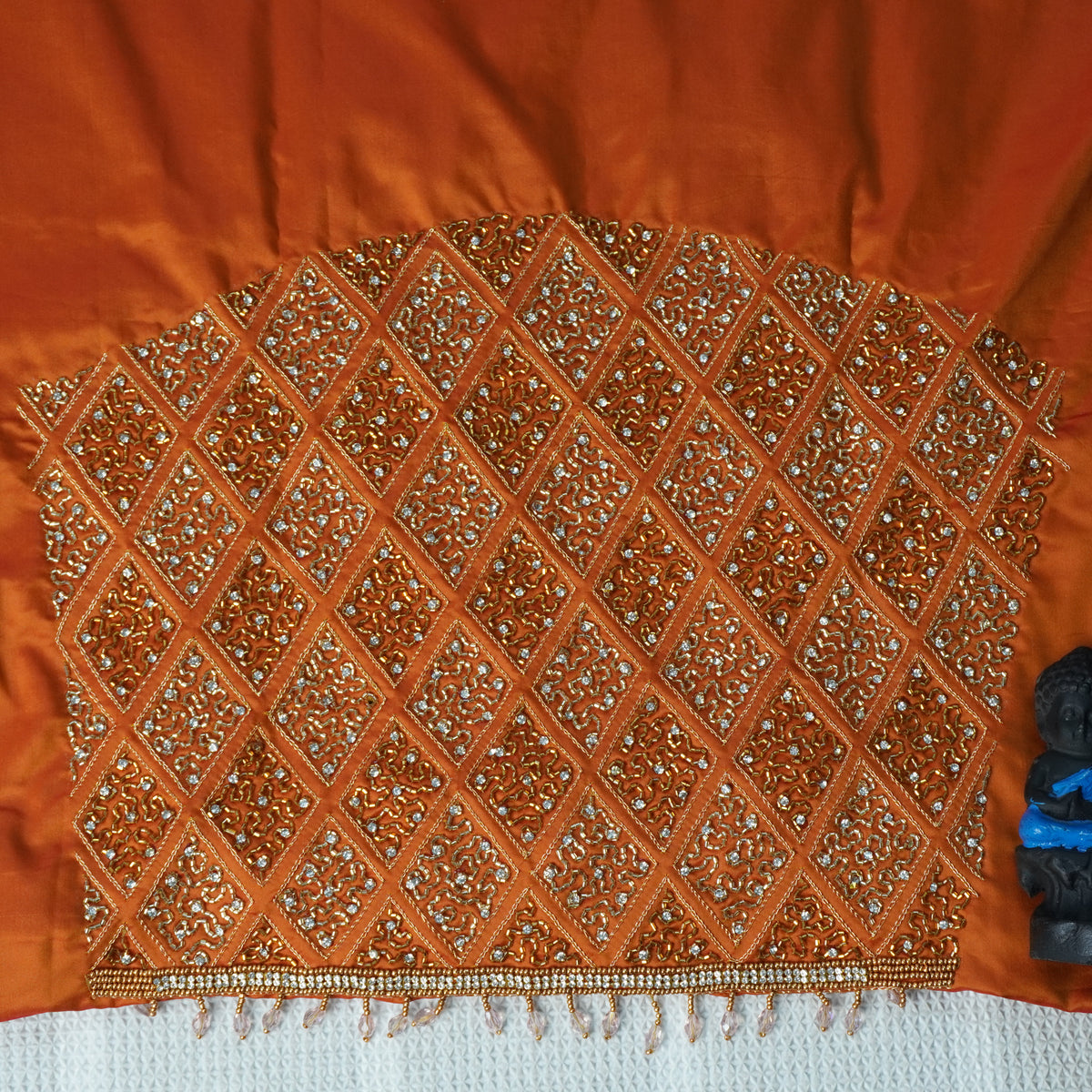 Diamond Jaal Aari Work Blouse Material