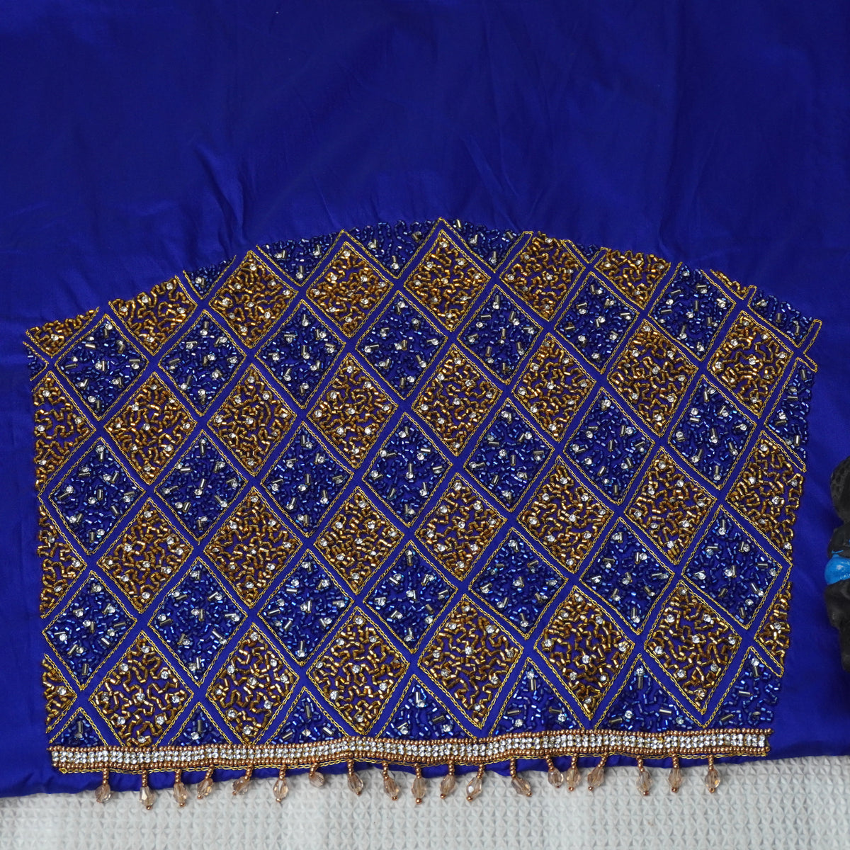 Diamond Jaal Aari Work Blouse Material