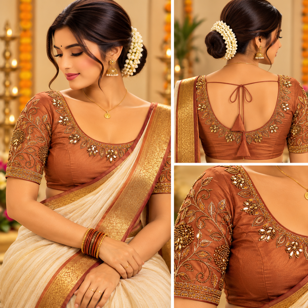 Ready-Made Aari Embroidery Blouse