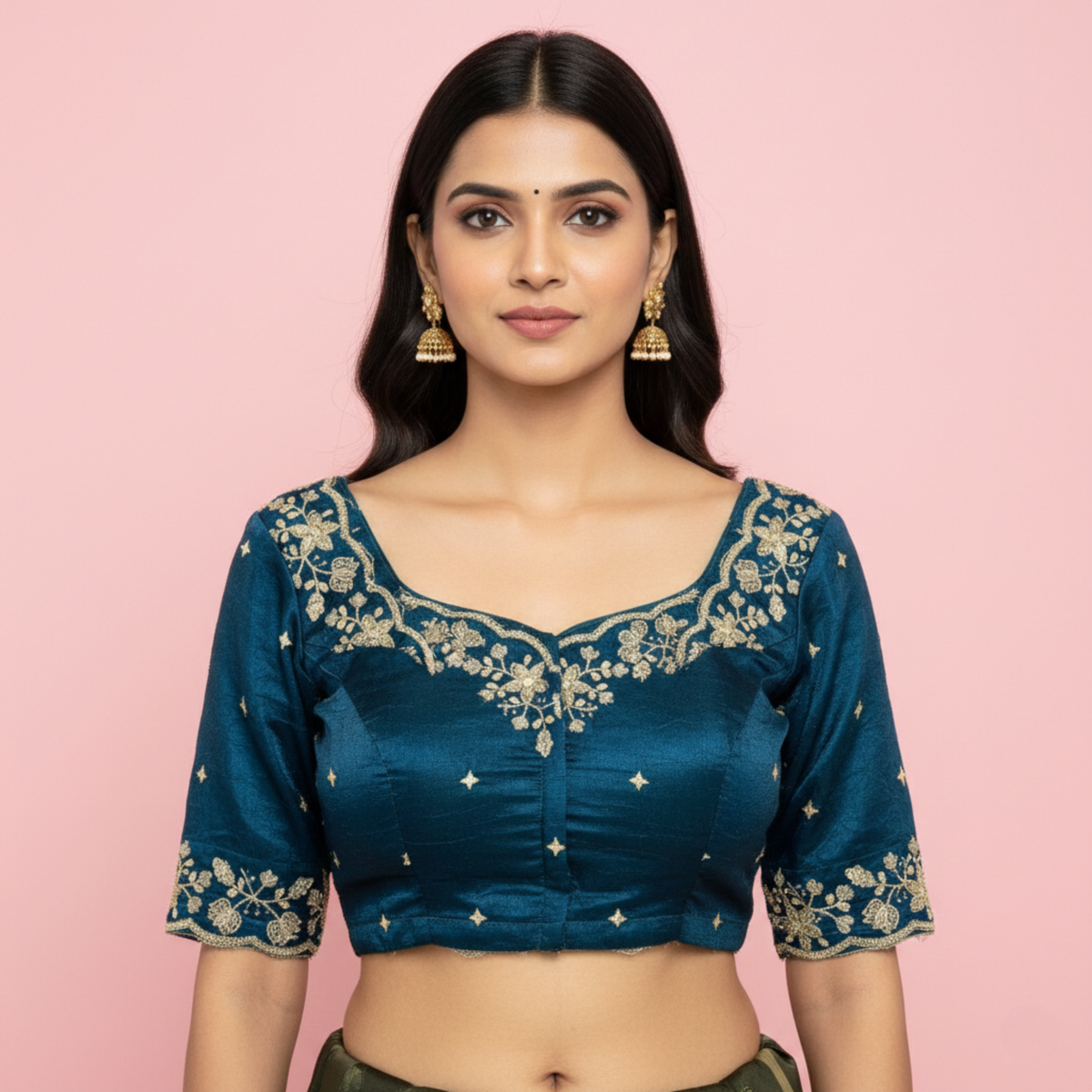 Teal Embrace Glitter Exclusive Ladies Blouse (ELB)