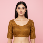 Mustard Yellow Vichithra Drape Exclusive Ladies Blouse (ELB)