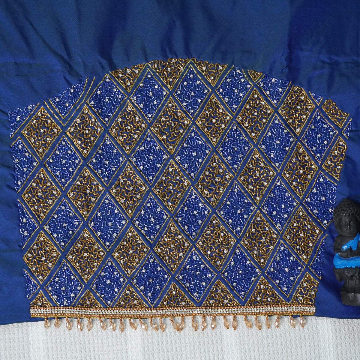 Diamond Jaal Aari Work Blouse Material